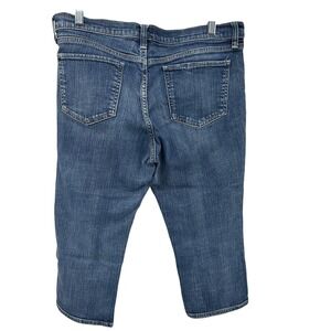 Old Navy Women 32 The Flirt Baggy Comfy Stretch Ankle Cropped Capris Denim Jeans